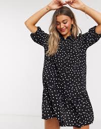 If you'r short on ideas when it comes to styling your little white dress, we've highlighted 12 ways that work for every occasion this season. In The Style X Jac Jossa Drop Waist Shirt Dress With Puff Sleeve In Black Polka Shopstyle