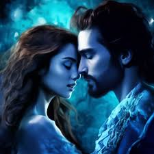 Night dreams Guy and girl romantic …" — image created in Shedevrum