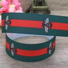 Excited To Share This Item From My Etsy Shop Gucci Ribbon Gg Ribbon Designer Ribbon Ribbon Green Stripes Etsy Trends