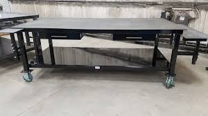 Dan S Custom Welding Table In Gibbon Mn Makes Tables That Are Great Work Benches For Your Shop Or Business Welding Table Welding Table Diy Table