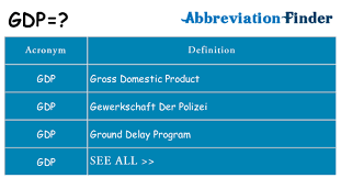 The gdp of a country is one measure of the size of the country's economy. What Does Gdp Mean Gdp Definitions Abbreviation Finder
