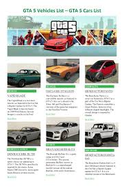 Finally a green car comes to liberty city. Gta 5 Cars List