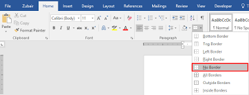 How To Get Rid Of Unwanted Horizontal Line In Word | Alexander's Blog