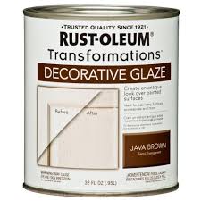 Rust Oleum Transformations 1 Qt Java Brown Cabinet Decorative Glaze Case Of 2 Glazed Kitchen Cabinets Brown Cabinets Painting Cabinets