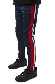 Black Track Pants With Red Stripe Quality Assurance Protein Burger Com
