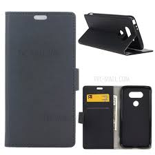 Pu Leather Magnetic Wallet Case For Lg V40 Thinq Black Celare Shop