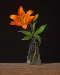 This glass painting tutorial will show you from. Orange Flower In A Glass Vase New Paint By Numbers Numeral Paint