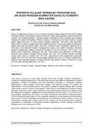 Poslaju kota kinabalu address & location is provided here. Pdf Persepsi Pelajar Terhadap Program Sijil Aplikasi Perisian Komputer Di Kolej Komuniti Mas Gading Cynthia Lpc Academia Edu