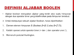 Aljabar boolean pengertian hukum dan contoh soal aljabar boolean. Aljabar Boolean Definisi Aljabar Boolen Aljabar Boolean Merupakan