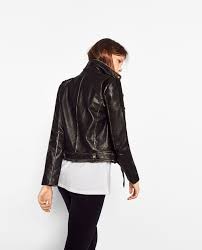 Faded Leather Jacket View All Premium Woman Zara United Kingdom Jackets Leather Jacket Fashion