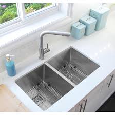 Check spelling or type a new query. 32 Undermount Double Bowl Kitchen Sink 16 Gauge Stainless Steel Two Grids Two Square Strainers C232 Overstock 27961594