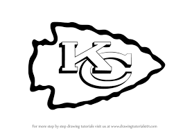 Learn How To Draw Kansas City Chiefs Logo Nfl Step By Step Drawing Tutorials Kansas City Chiefs Logo Chiefs Logo Kansas City Chiefs Craft
