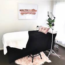 Lash Room Decorations On Instagram Everything That You Touch Is Part Of Your Brand The Lash Styles Esthetics Room Beauty Room Salon Esthetician Room