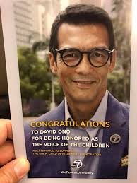 First of all, yes, Elex Michaelson is tall!! And what a great emcee he was  tonight. My thanks to him, the Drew Child Development Corp and ABC7 for  tonight's honor in receiving