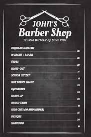 Barber Shop Price List Poster Template Barber Shop Price List Template Barbershop Design