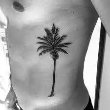 Pencil Art Palm Tree Tattoo For Guys On Torso Tree Tattoo Men Palm Tree Tattoo Palm Tree Tattoo Ankle