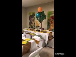 Lion king theme party box, lion king party, simba birthday, safari birthday … lion king themed party table centerpieces, simba, nala, mufasa circle of from the decorations to the food and party executions towards the kids. Lion King Decorations Party Ideas Youtube
