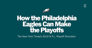 The nfl playoffs begin on the first weekend of january. How The Philadelphia Eagles Can Make The Playoffs Through Week 17 The New York Times