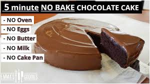 5 Minute Chocolate Cake No Oven No Pan Easy Chocolate Cake Recipe Youtube