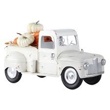 Jcpenney Home White Metal Truck Tabletop Decor Holiday Decor Thanksgiving Table Top Decor Red Truck Decor