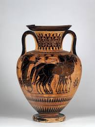 Attic Neck Amphora 520 510 Bc C Foto Antikensammlung Der Staatlichen Museen Zu Berlin Preussischer Kult Ancient Greek Pottery Greek Pottery Ancient Pottery