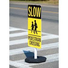 Slow Pedestrian Crossing Flexible Sign System Sign System Pedestrian Crossing Flexibility