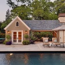 Pool Shed Design Ideas Pictures Remodel And Decor Pool Houses Pool House Designs Pool House