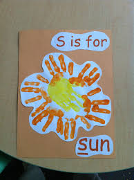 S Is For Sun Handprint Pic Letter S Crafts Letter A Crafts Kids Crafts Letters