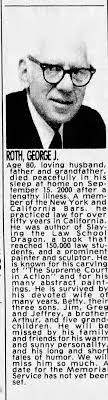 Obituary for GEORGE ROTH (Aged 80)