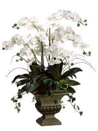 A celebration of springtime, this impressive large pink faux orchid arrangement promises the beauty of the real thing with none of the tlc required! Outstanding Silk Flowers Outdoors Examples Source Http Www Bellacor Com Faux Flower Large Flower Arrangements Orchid Flower Arrangements Orchid Arrangements