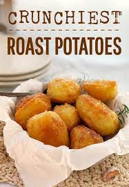 Crispy Oven Roasted Potatoes This Is An Easy Simple Recipe To Make And Are Super Crispy And Crunchy On The Outs Making Roast Potatoes Roast Potatoes Recipes
