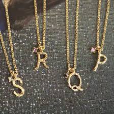 apm飾品 日本gargle 金褸絲線手寫體字母華麗項鍊 免運 apm rakuten樂天市場 gold necklace gold jewelry