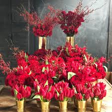 Chinese New Year Flowers Red Centerpieces Red Flower Arrangements For Sf And La Fl Red Flower Arrangements Chinese New Year Flower Creative Flower Arrangements