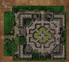 Encounter Map Forest Ruins Fantasy World Map Tabletop Rpg Maps Fantasy Map