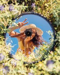 The Best Camera For Travel Bloggers What Photography Gear I Use Mirror Photography Self Portrait Photography Creative Photoshoot Ideas