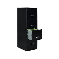 Vertical file cabinet for everyday use. 52152 Staples 2806660 4 Drawer Vertical File Cabinet Locking Letter Black 18 Inch D Vertical File Cabinets Office Products Ferreira Reinigungen Ch