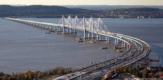 Truck traffic geared up to stay at the gov. Governer Mario M Cuomo Bridge Bridge Construction