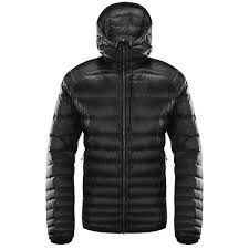 Essens Down Hood Men Men True Black Magnetite Mens