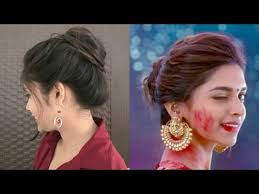 3 Easy Everyday Messy Bun Hairstyle For School College Work Deepika Padukone Indian Hairstyles Youtub Bun Hairstyles Diy Hairstyles Hairstyles For School