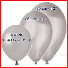 I palloncini sono l'ideale addobbo per il matrimonio: 100 Pz Palloncini Argento 13 26 30cm Metallizzati Decorazioni Cerimonie Doni Bomboniere Srl