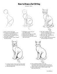 Afterwards trace the outside of the cat with a highlighter.then all around the paper use all the highlighters draw a bunch of different coloured lines. How To Draw A Cat Animal Drawings Warrior Cat Drawings Cat Drawing Tutorial