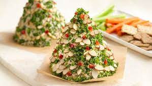 Holiday Tree Shaped Cheese Ball Recipe Yummly Recipe Cheese Ball Recipes Best Appetizers