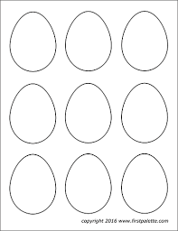 Pdf small bunny feet template : Easter Eggs Free Printable Templates Coloring Pages Firstpalette Com