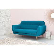 Scandinavian Blue 2 3 Seater Sofa Maisons Du Monde Stylish Sofa Upholstered Sofa Decor