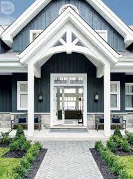 Rustic Meets Refined In This New Build Family Cottage Style At Home Modern Farmhouse Exterior Cottage Exterior Exterior House Colors