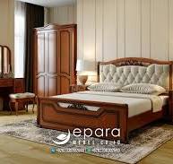 Set Kamar Tidur Mewah Minimalis Kayu Jati JM-3512