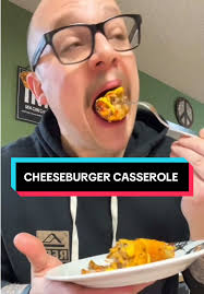 Cheeseburger casserole with BISCUITS!