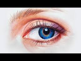 Drawing An Eye With Colored Pencil And Watercolor Youtube Eye Drawing Colored Pencils Color Pencil Drawing