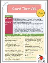 Fruit Vegetable Intake Math Lesson Plan For Grades 3 5 Health Lesson Plans Health Lessons Science Lesson Plans