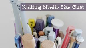 knitting needle metric us uk size conversion chart